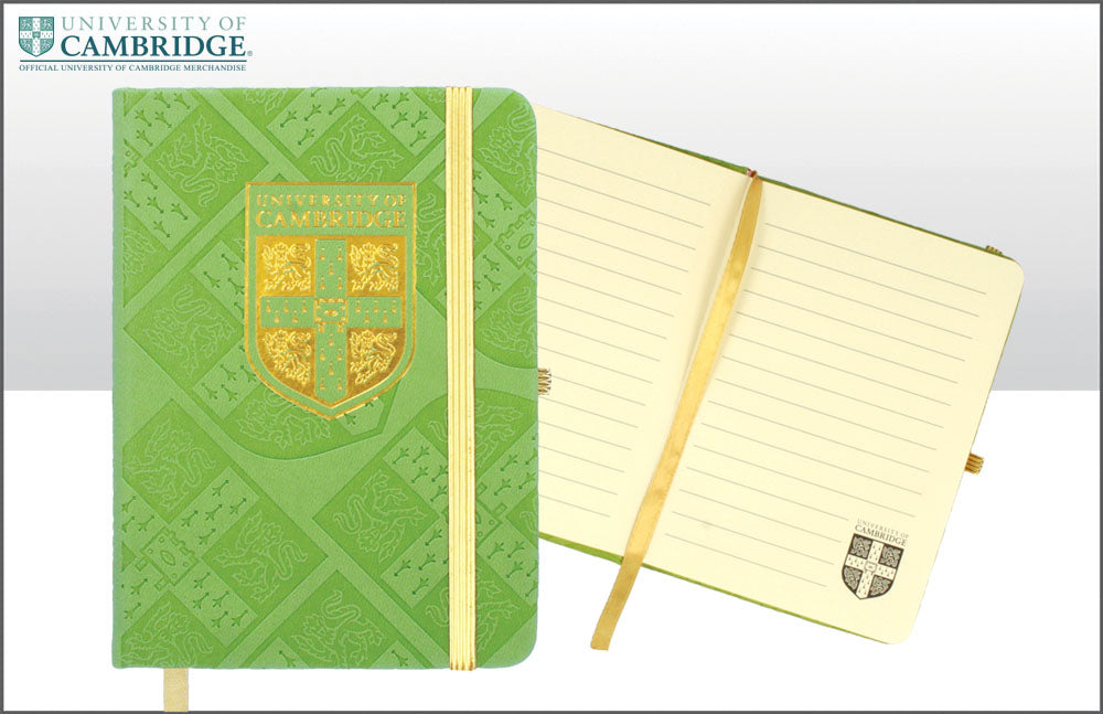 Embossed Green University of Cambridge Notebook A6