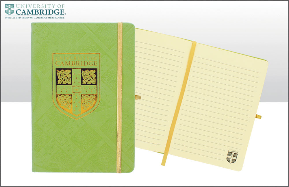 Embossed Green University of Cambridge Notebook A5