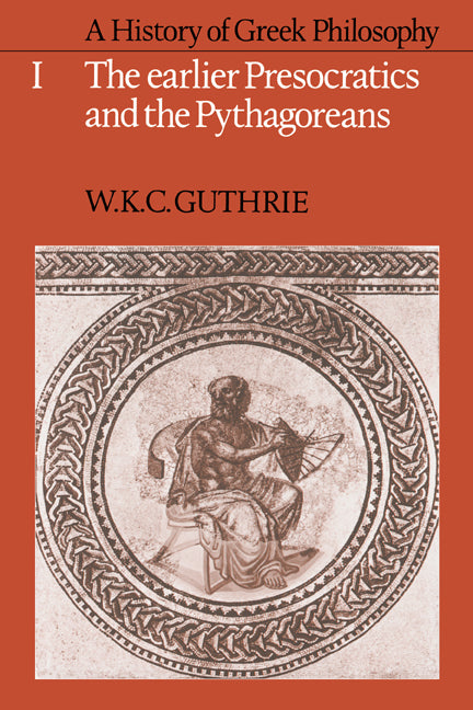 SALE A History of Greek Philosophy Volume 1: The Earlier Presocratics and the Pythagoreans