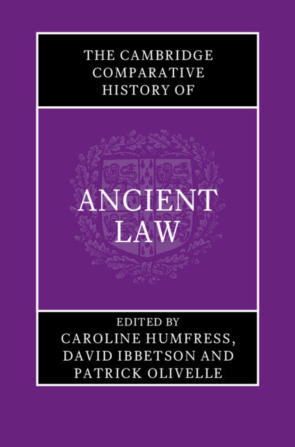 SALE The Cambridge Comparative History of Ancient Law