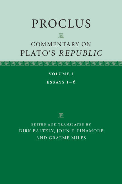 SALE Proclus: Commentary on Plato's Republic Volume 1