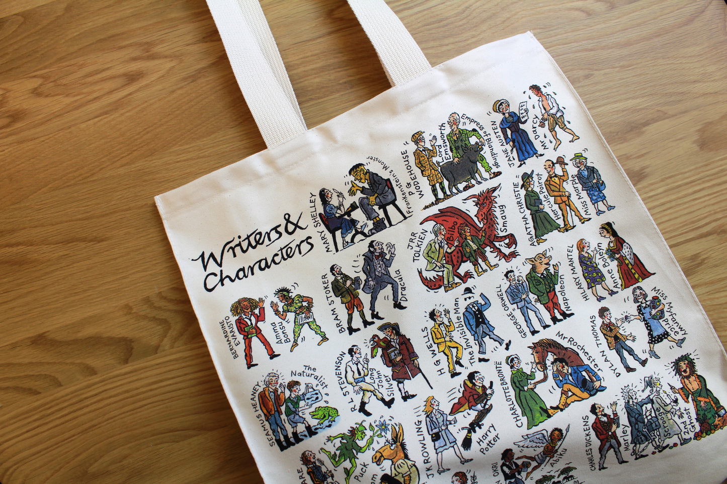 Writers and Characters Tote Bag