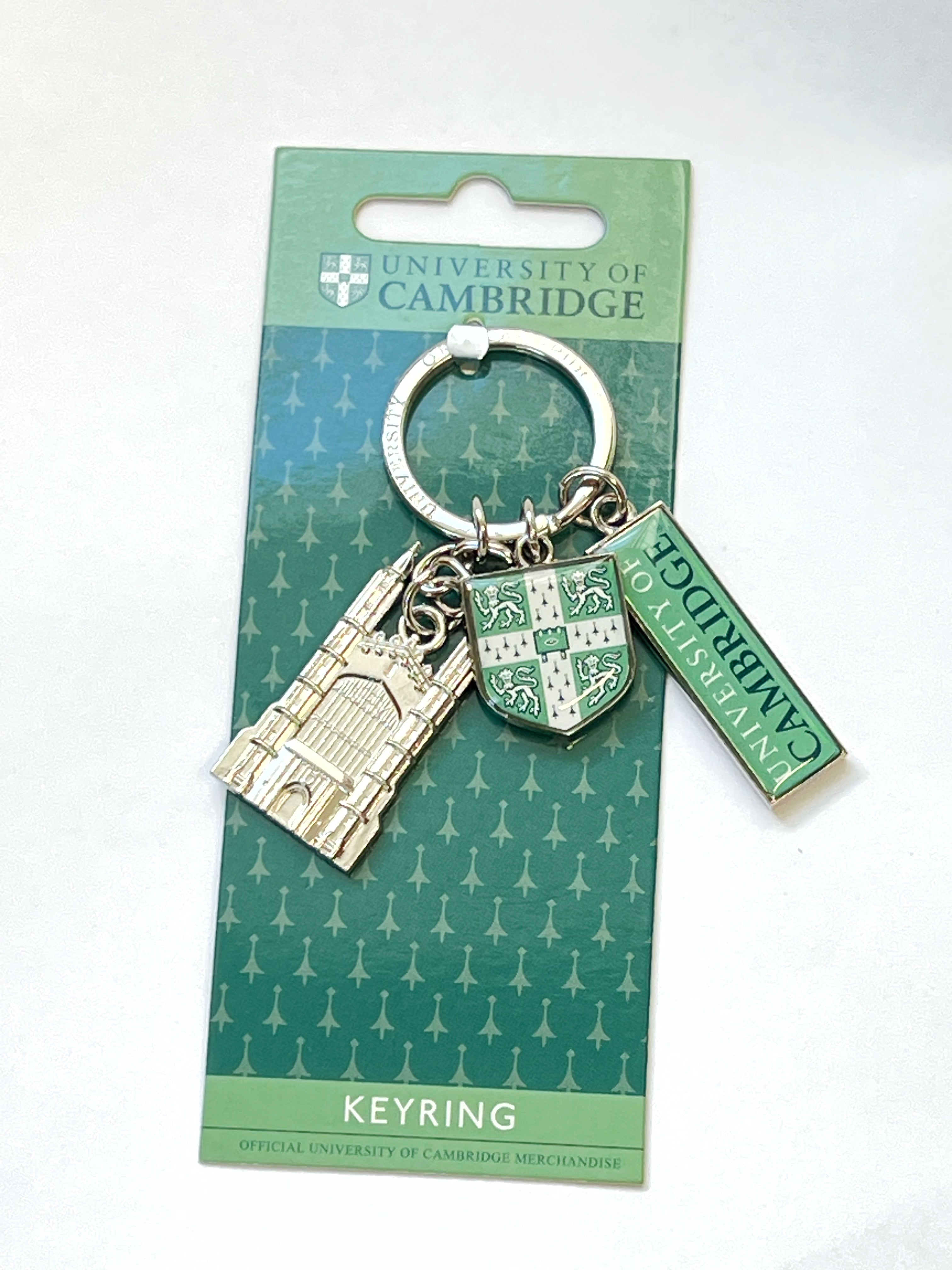 Cambridge University King's Bar Shield & Bar Metal Keyring