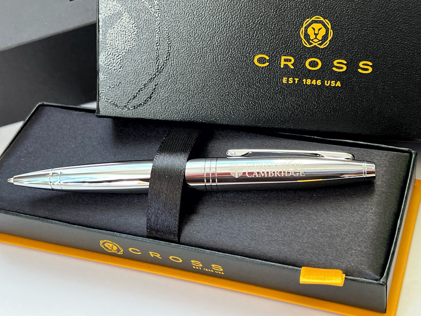 University of Cambridge Cross Calais Chrome Ball Pen