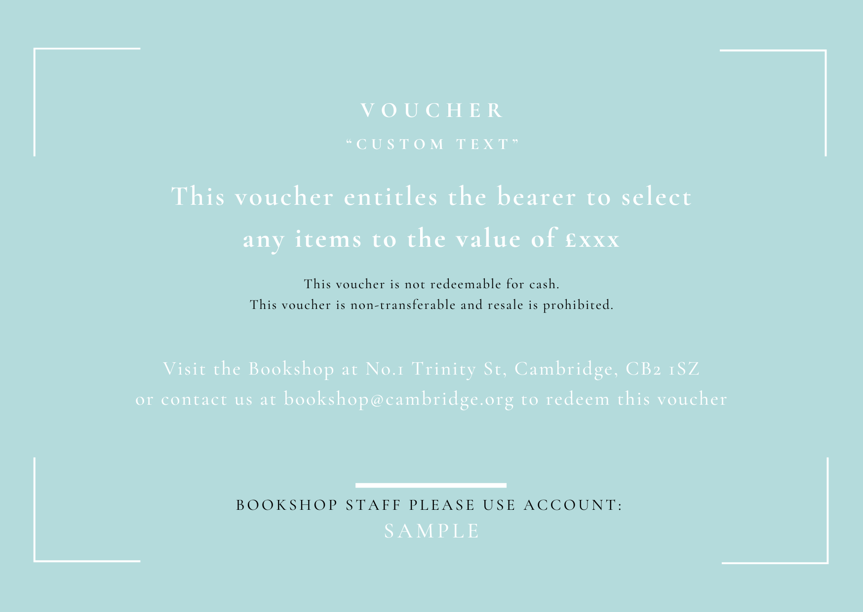 Bookshop Voucher