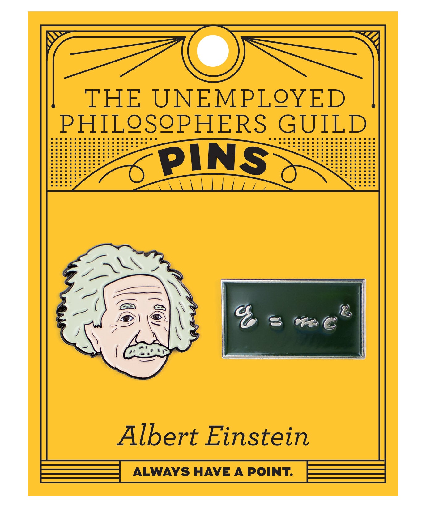 Albert Einstein Enamel Pin