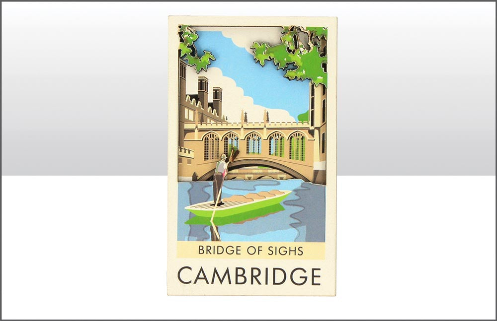 Bridge of Sighs Wood Magnet