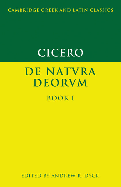 Cicero: De Natura Deorum Book I