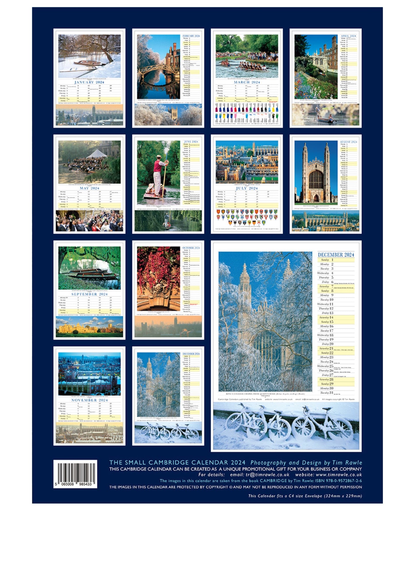 Cambridge 2024: The Small Cambridge Calendar