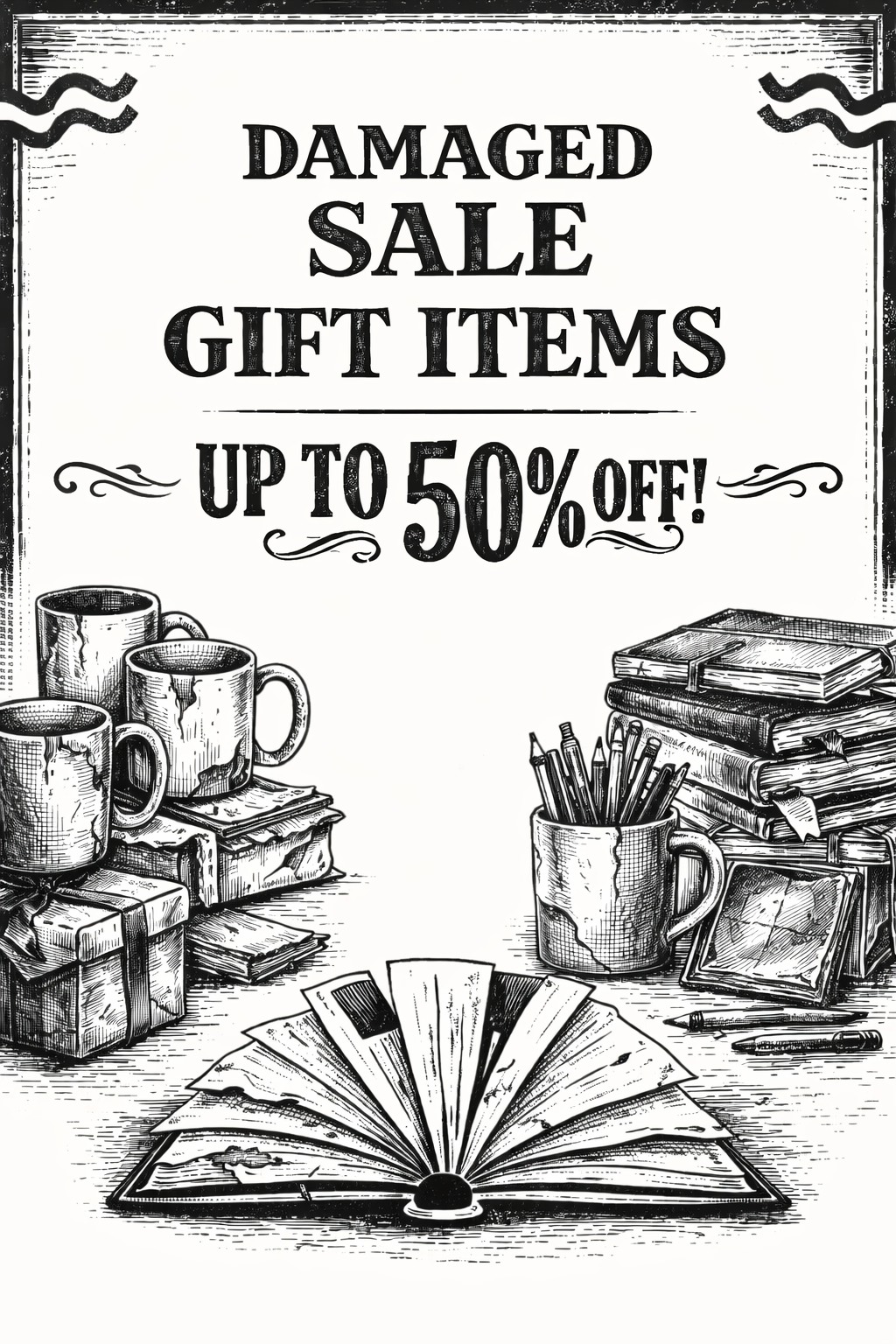 Damaged Sale Gift Items
