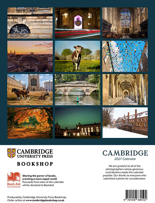 Cambridge Charity Calendar 2027 (sold in support of Book Aid)