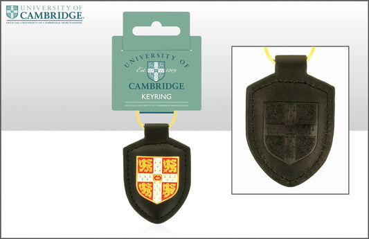 Cambridge University Gold Shield Fob Keyring
