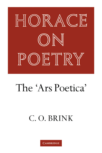Horace on Poetry