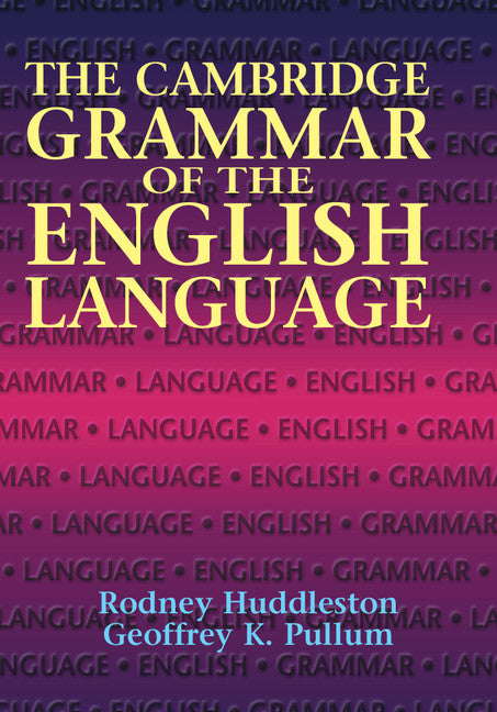SALE The Cambridge Grammar of the English Language