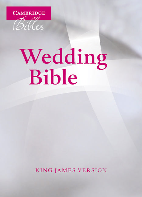 KJV Wedding Bible, Ruby Text Edition, White French Morocco Leather, KJ223:T