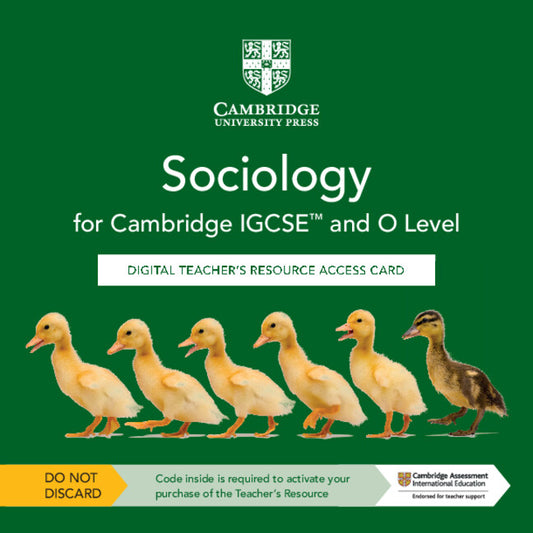 Cambridge IGCSE™ and O Level Sociology Digital Teacher's Resource Access Card