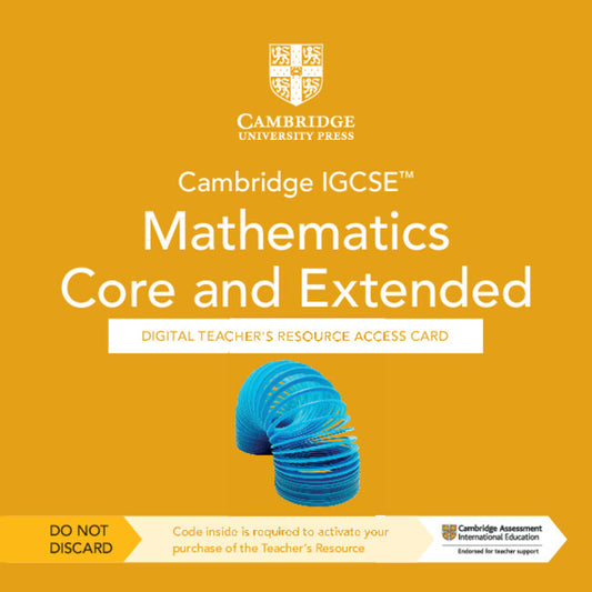 Cambridge IGCSE™ Mathematics Core and Extended Digital Teacher's Resource Access Card