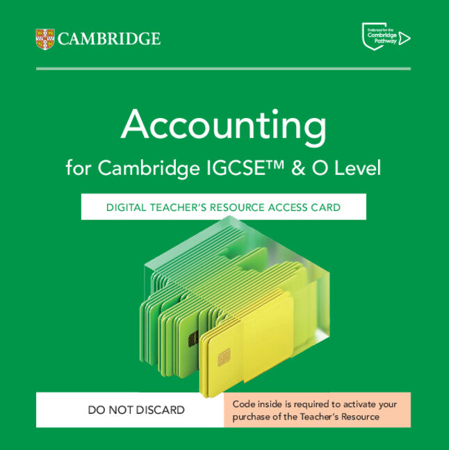 Cambridge IGCSE™ and O Level Accounting Digital Teacher's Resource Access Card 3rd Edition