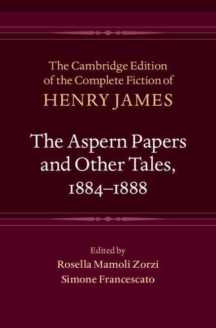 SALE The Aspern Papers and Other Tales, 1884–1888