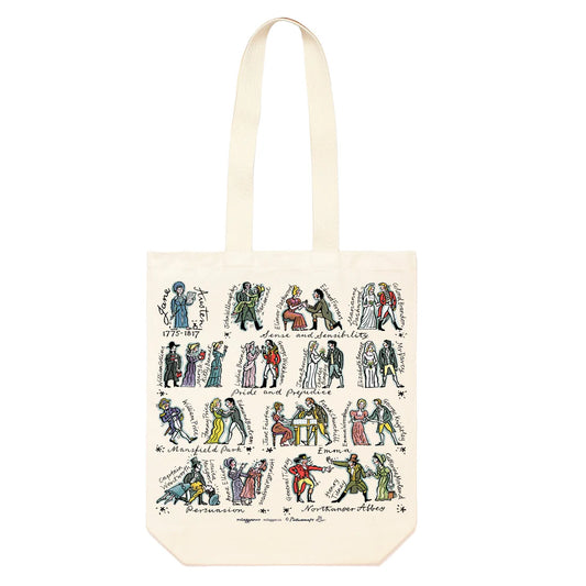 Jane Austen Characters Tote Bag