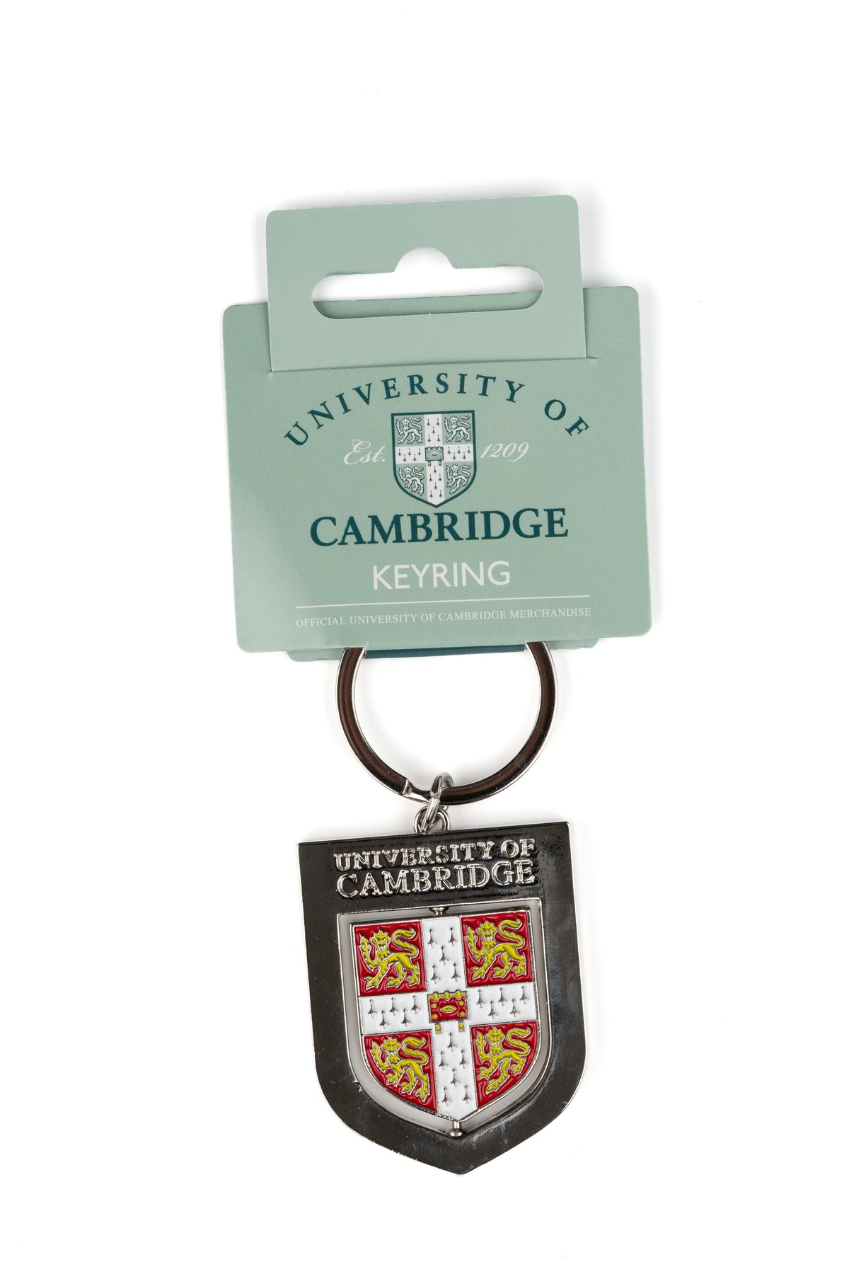 Cambridge University Spinning Shield Keyring