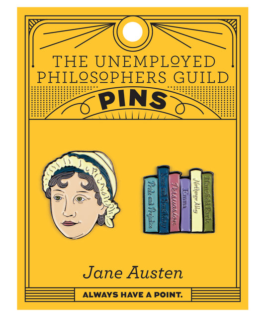 Jane Austen Enamel Pin