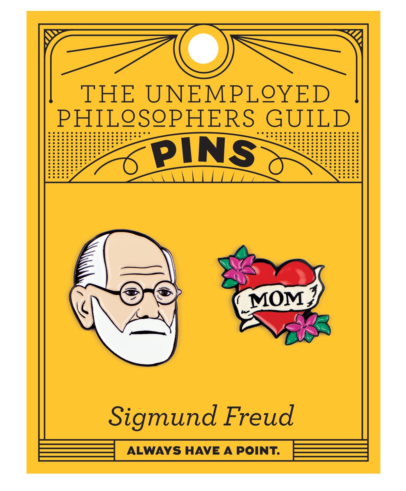 Sigmund Freud Enamel Pin