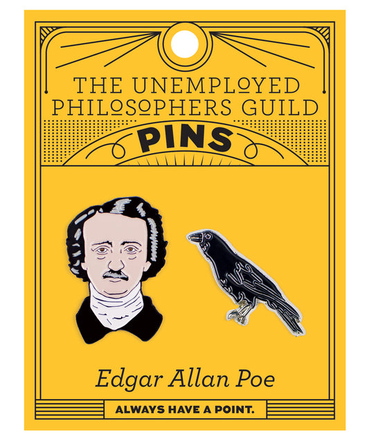 Edgar Allen Poe Enamel Pin