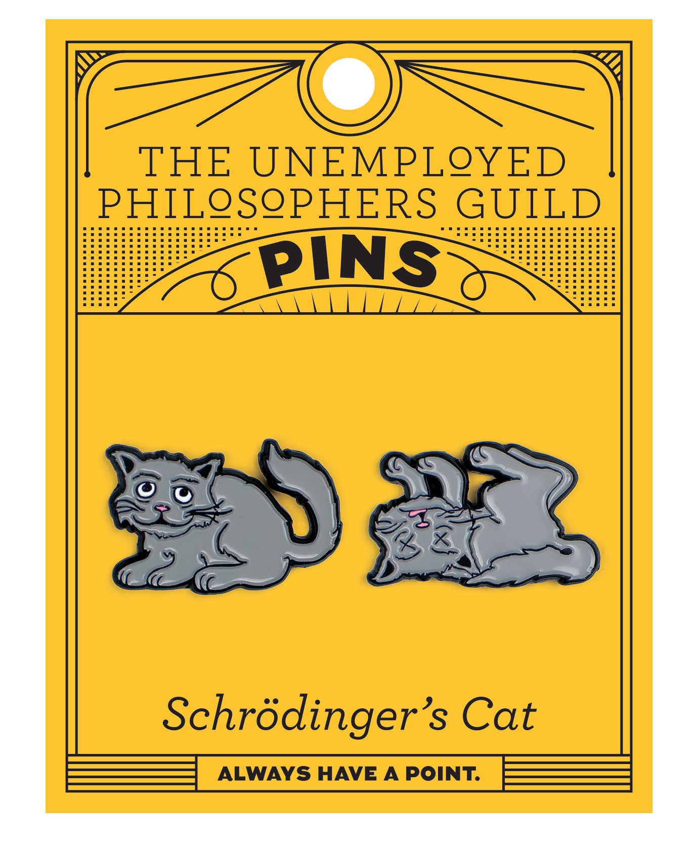 Schrödinger’s Cat Enamel Pin