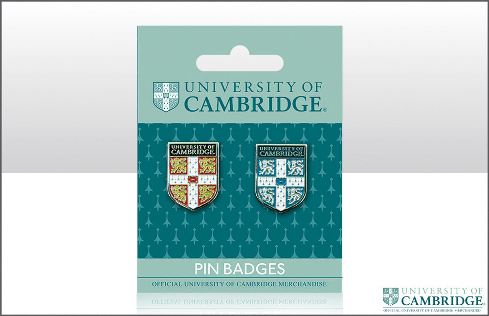 Cambridge University Metal pin badge pair