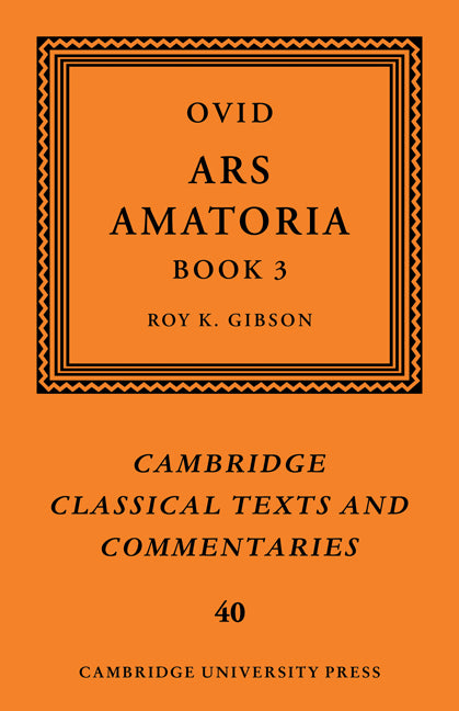 Ovid:  Ars Amatoria,  Book III