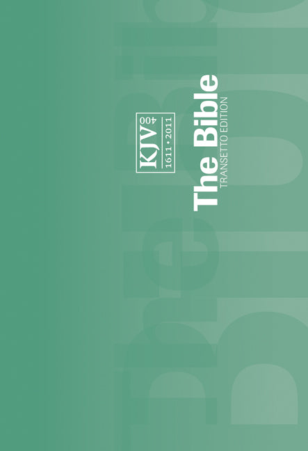 KJV Transetto Text Bible, Green