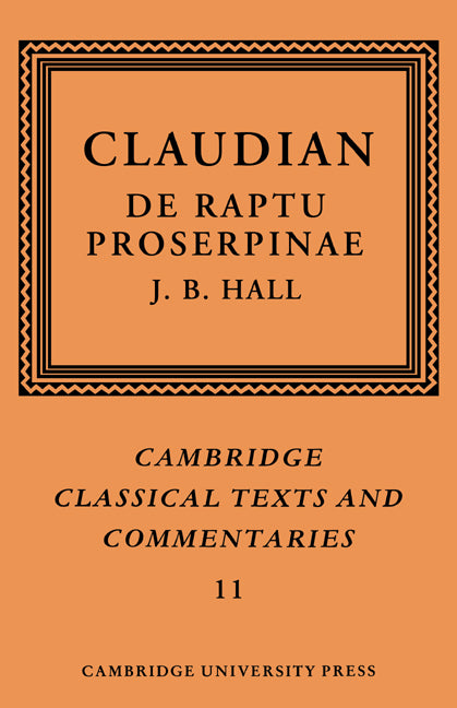 Claudian: De Raptu Proserpinae