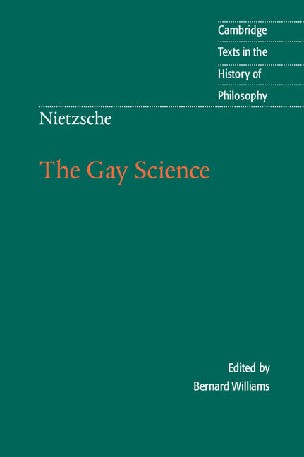 Cover of Nietzsche: The Gay Science, Cambridge Texts in the History of Philosophy, 2001 paperback