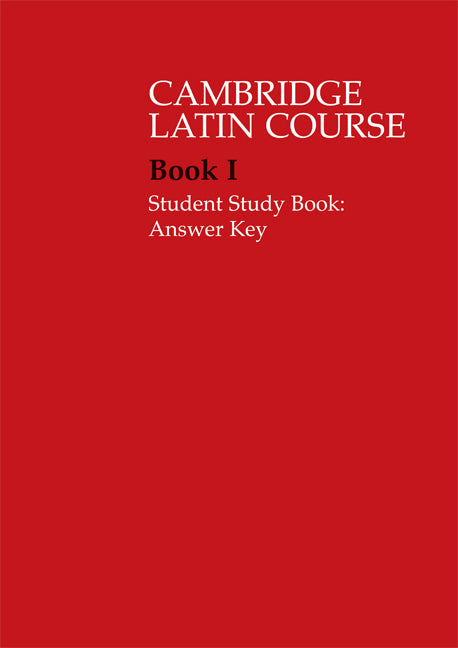 Cambridge Latin Course 1 Student Study Book Answer Key 4th edition