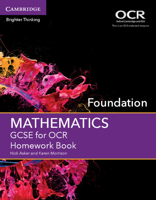 Math Homework Notes Gcse GCSE Mathematics for OCR Foundation Homework Book – Cambridge ...