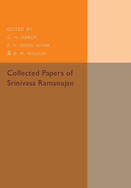 SALE  Collected Papers of Srinivasa Ramanujan