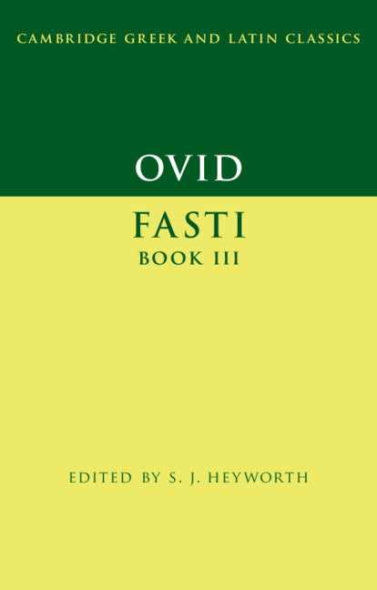 Ovid: Fasti Book 3
