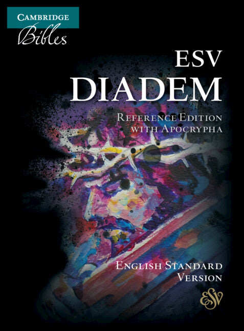 ESV Diadem Reference Edition with Apocrypha Black Calfskin leather, Red-letter Text, ES545:XRAL